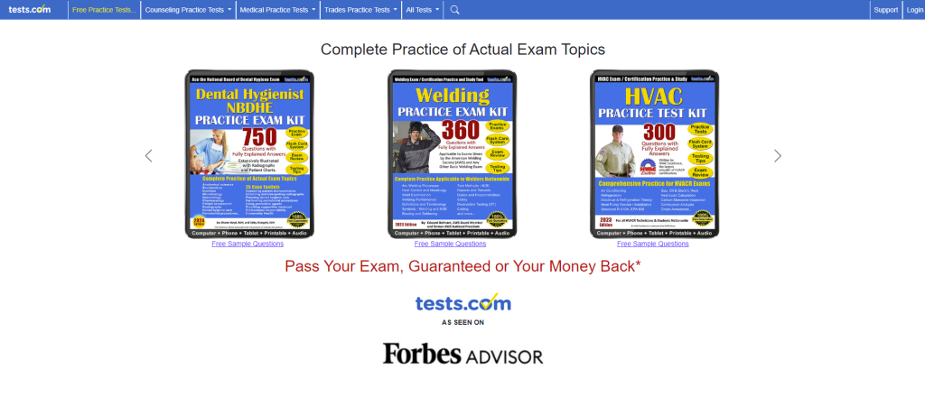 study website test.com