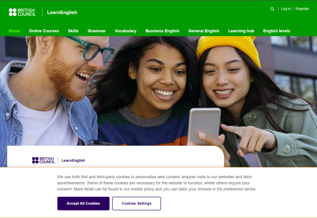website học tiếng anh british council