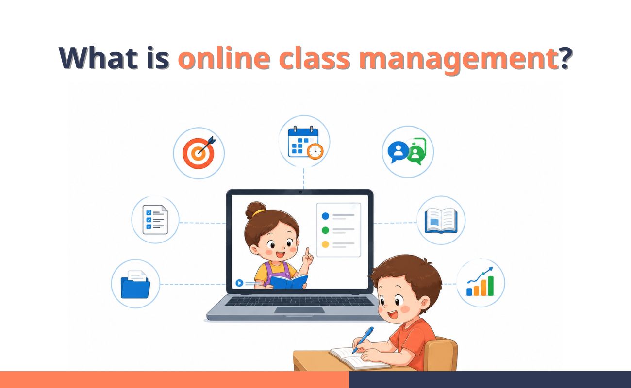 What is online class management?