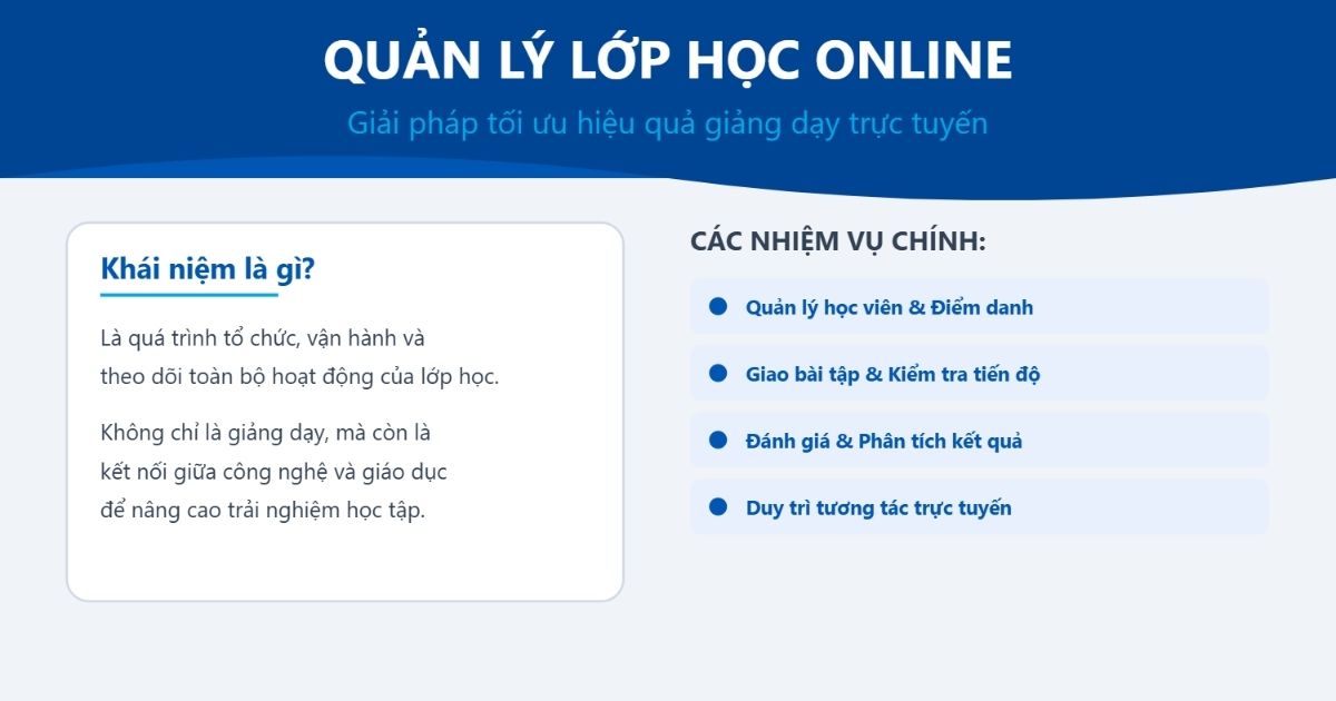 Quản lý lớp học Online là gì?