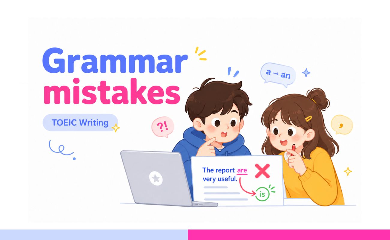 Grammar TOEIC Writing mistakes