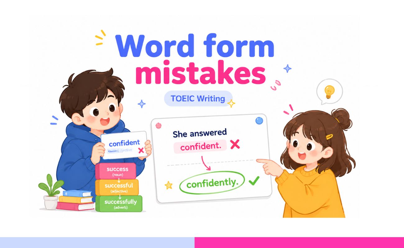 Word form TOEIC Writing mistakes