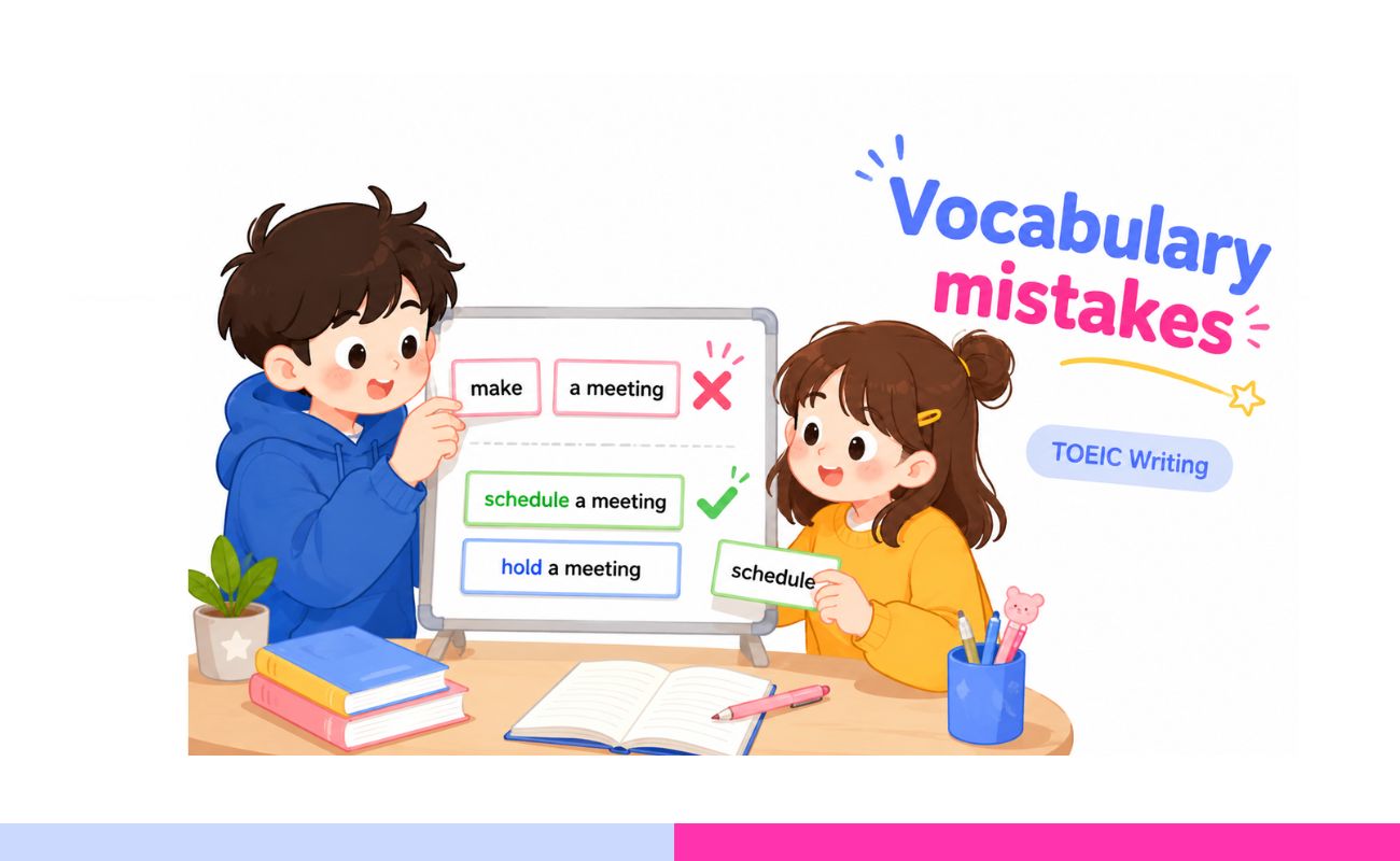 Vocabulary TOEIC Writing mistakes