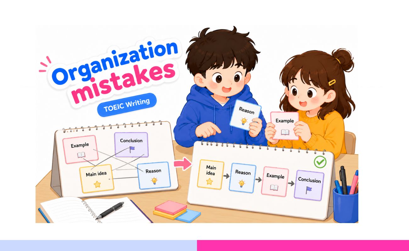 Organization TOEIC Writing mistakes