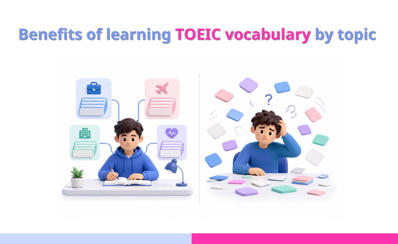 Benefits of learning TOEIC vocabulary by topic