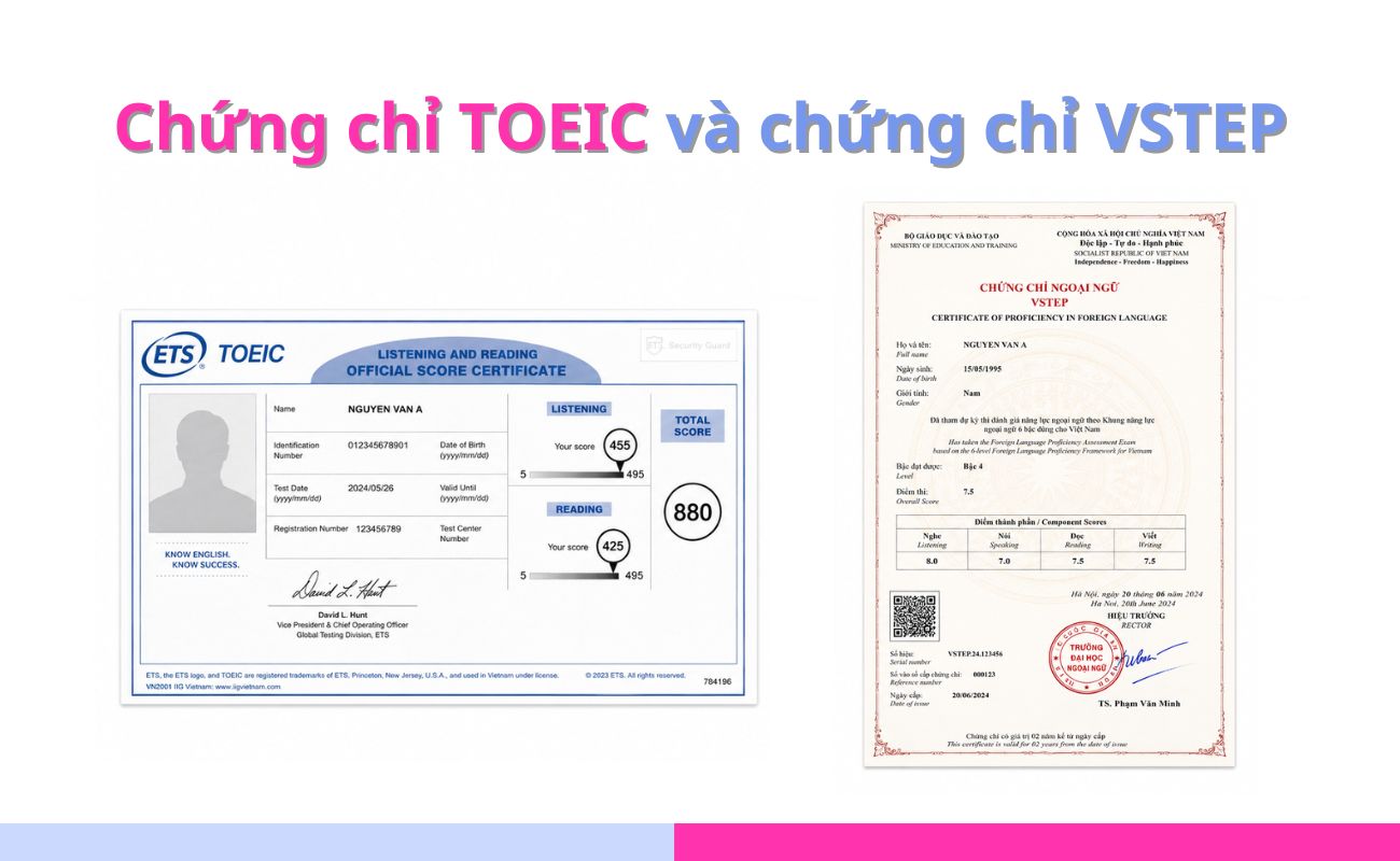 Tổng quan về chứng chỉ TOEIC và VSTEP
