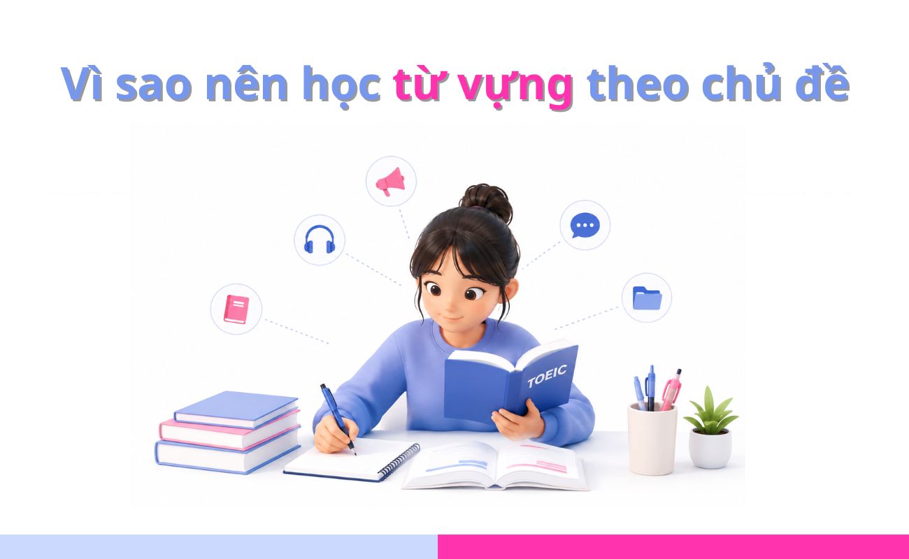 Vì sao nên học từ vựng TOEIC Speaking theo chủ đề?