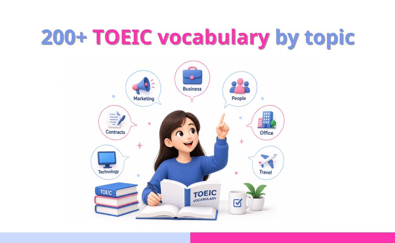 200+ essential TOEIC vocabulary by topic