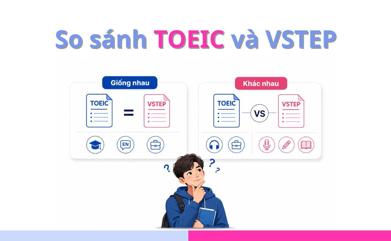 So sánh TOEIC và VSTEP